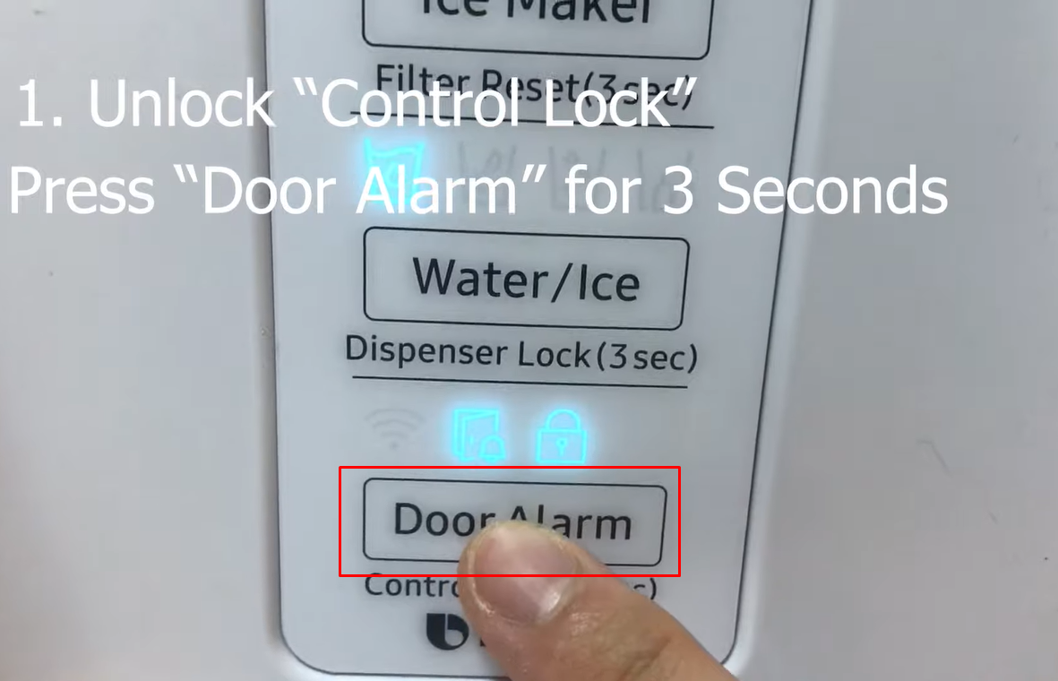 How to reset water filter on samsung fridge