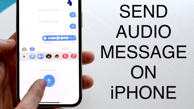 How to send a voice message on iphone