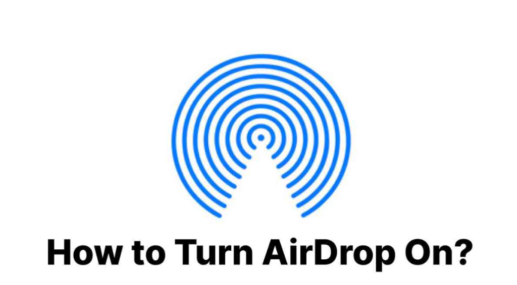 How to turn on airdrop